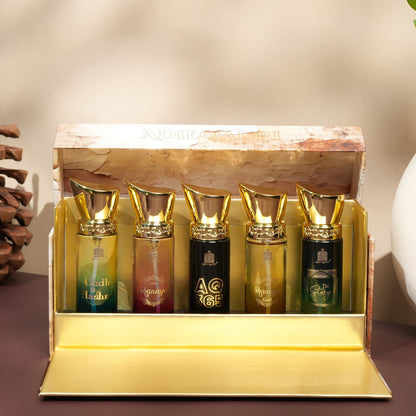 Adilqadri Luxury Perfume Gift Set for Men & Women | 5x50ML| Long Lasting Addictive Scents Eau de Parfum  -  250 ml (For Men & Women)