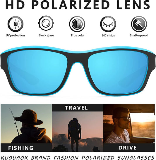 2026 Men's Outdoor Sports Sunglasses with Anti-glare Polarized Lens