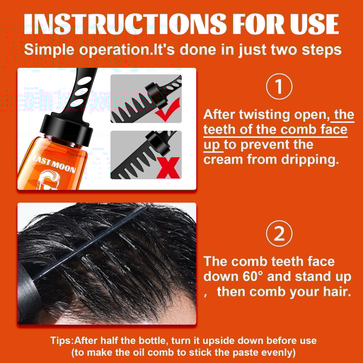 One-comb shaping-Styling Gel Comb.