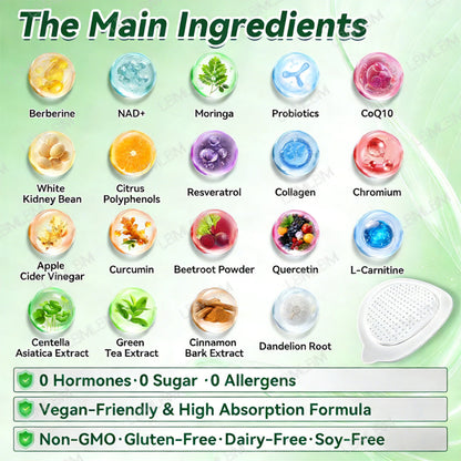 10-in-1 Nano Microneedle Patch Daily- For Weight, Skin, Diabetes & Joint Health