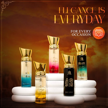 Adilqadri Luxury Perfume Gift Set for Men & Women | 5x50ML| Long Lasting Addictive Scents Eau de Parfum  -  250 ml (For Men & Women)