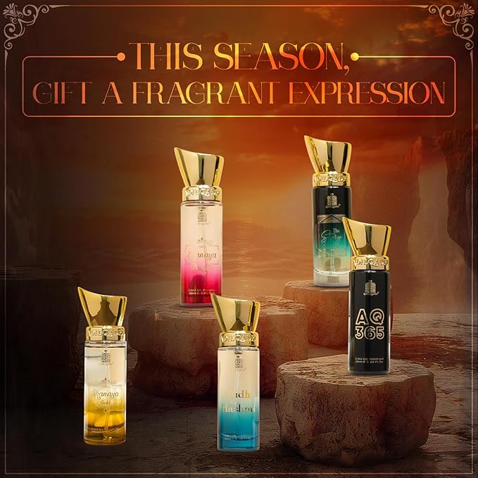 Adilqadri Luxury Perfume Gift Set for Men & Women | 5x50ML| Long Lasting Addictive Scents Eau de Parfum  -  250 ml (For Men & Women)