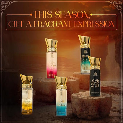 Adilqadri Luxury Perfume Gift Set for Men & Women | 5x50ML| Long Lasting Addictive Scents Eau de Parfum  -  250 ml (For Men & Women)